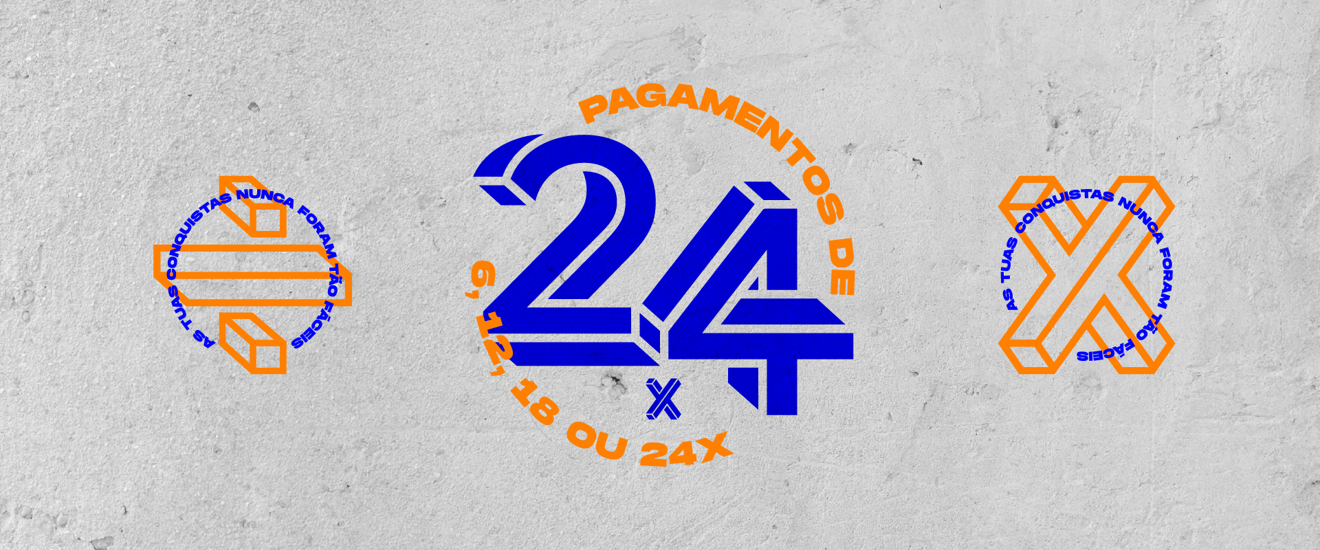 Pagamentos a 6, 12, 18 ou 24 vezes